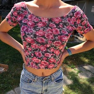 Floral crop top